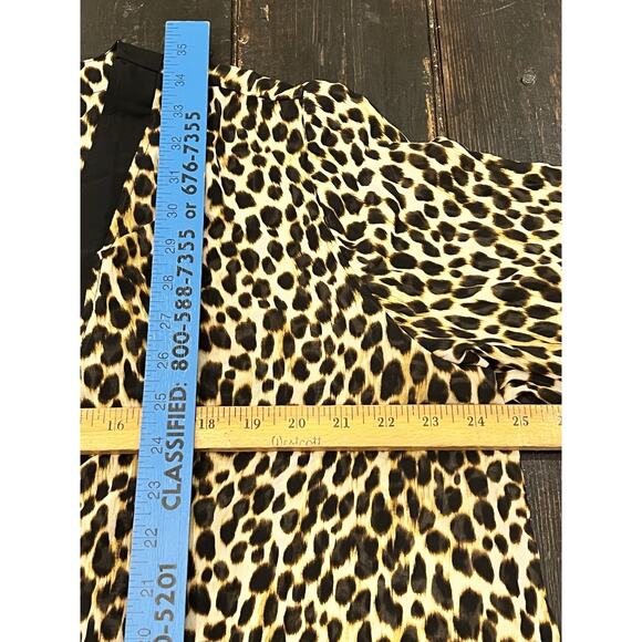 Torrid Leopard Print Sheer Chiffon Kimono Cover Up 0X Summer Beach Pool - Picture 2 of 6